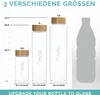 MAYU Glasflasche 100% Borosilikatglas, Deckel aus Bambus, Produktbild-Vorschau 1