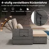 COSTWAY Polyrattan Sonnenliege, Gartenliege mit Produktbild-Vorschau 5