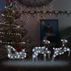 vidaXL Weihnachtsdeko Rentier & Schlitten 60 LEDs Outdoor Produktbild-Vorschau 1