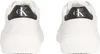 A pair of white Calvin Klein sneakers shown from the back. Podgląd zdjęcia produktu