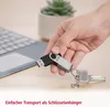 Hama USB-Stick Rotate, USB 2.0, 128 GB, Schwarz/Silber Produktbild-Vorschau 5