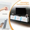 Merax Armoire TV murale 180x35x30cm, LED Lowboard avec 3 Voir les images du produit 7