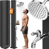 CASARIA® Solardusche 60 Liter UV-beständig Edelstahl Ablage Produktbild-Vorschau 1
