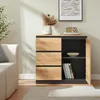 Credenza "Kyr" con 1 anta e 3 cassetti 80 x 40 x 75 cm Anteprima dell’immagine prodotto 3