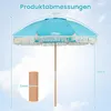 COSTWAY Parasol ogrodowy Boho, φ170 cm Parasol ogrodowy z Podgląd zdjęcia produktu 3