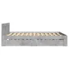 vidaXL Bettgestell mit Kopfteil Betongrau 140x200 cm Produktbild-Vorschau 6