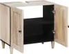 vidaXL Mobile da bagno a parete con porta Bianco 62 x 33 x Anteprima dell’immagine prodotto 8