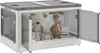 Outsunny Aufbewahrungsbox Truhe 99L Stapelbare Auflagenbox Produktbild-Vorschau 1
