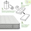 Flieks Matelas en mousse froide Matelas 140x200cm, Matelas Voir les images du produit 6
