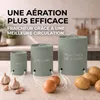 KOOK TIME 3 Boîtes à Légumes Pommes de Terre Oignons Ail, Voir les images du produit 2