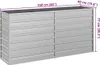 vidaXL Garten-Hochbeet 160x40x77 cm Verzinkter Stahl Silber Produktbild-Vorschau 7