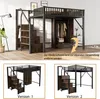 Lit mezzanine métallique Fortuna Lai 140 × 200 cm Avec un Voir les images du produit 5