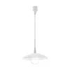 A white pendant light with a coiled cord. Produktbild-Vorschau
