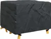 vidaXL Copridivano a tinta unita nero 113 x 113 x 73 cm Anteprima dell’immagine prodotto 3