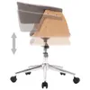 Esszimmerstuhl Drehbar Taupe Bugholz und Stoff Produktbild-Vorschau 5