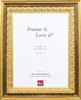 effect Holz-Bilderrahmen Profil 80 Museumsglas gold 18x32 Produktbild-Vorschau 1