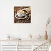 Wanduhr aus Glas mit Motiv Kaffee Geniessen- 30 x 30 cm - Produktbild-Vorschau 3