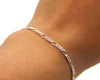 Figaro Armband 925 Sterling Silber rhodiniert 2,3mm breit Produktbild-Vorschau 3