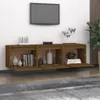 vidaXL TV Schränke 3 Stk. Honigbraun Massivholz Kiefer - Produktbild-Vorschau 4