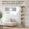 K-Möbel Vetrina in piedi in rovere Sonoma (176x37x33 cm) Anteprima dell’immagine prodotto 6