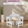 Kindersitzgruppe Kindertisch & 2 Stühle Kindermöbelset Produktbild-Vorschau 2
