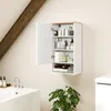 Armoire murale HOMCOM avec portes, étagères réglables et Voir les images du produit 7