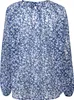 Damen Jeansfarbene Raglan Bluse mit Schlitz und Druck, Produktbild-Vorschau 3