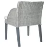 vidaXL Esszimmerstühle mit Kissen 2 Stk. Grau Natur Rattan Produktbild-Vorschau 6