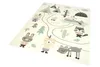 Spielteppich Kinderzimmer Teppich Camping Zelt Bären Berge Produktbild-Vorschau 2