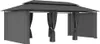 vidaXL Pavillon mit Vorhängen 600x298x270 cm Anthrazit Produktbild-Vorschau 1