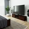 Meuble TV K160 en wenge avec rangement et deux étagères Voir les images du produit 6
