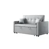 SONNI 140x94x78cm Divano letto matrimoniale grigio chiaro Anteprima dell’immagine prodotto 1