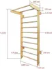 Spielplatz indoor Sprossenwand holz "Numi Plus" + Turnringe Produktbild-Vorschau 6
