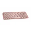 A rose-colored Logitech Pebble Keys 2 K380s keyboard is shown from a slightly elevated side angle against a white background. Produktbild-Vorschau