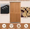 Dřevěná zahradní bouda COSTWAY, kůlna na nářadí odolná Náhled obrázku produktu 3