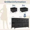 Kommode mit Stoffschubladen, Chest of Drawers mit 5 Produktbild-Vorschau 3