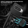 A black phone case with a ring holder is shown attached to a car vent mount. Produktbild-Vorschau