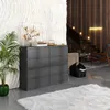Kommode Anthrazit mit 8 Schubladen – Modernes Sideboard für Produktbild-Vorschau 4