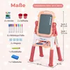 COSTWAY 4-in-1 Kindertafel, Doppelseitige Kinderstaffelei, Produktbild-Vorschau 3