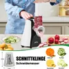 HOMELUX Gemüseschneider Elektrisch, Trommelreibe, 5-in-1 Produktbild-Vorschau 4