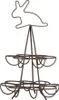 Clayre & Eef Eierhalter Ø 17x28 cm Braun Metall Kaninchen Produktbild-Vorschau 1