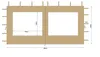 2 Seitenteile aus Polyester mit klarsicht Fenster Produktbild-Vorschau 4