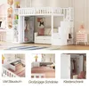 Hochbett 90x200 cm mit Kleiderschrank, Regalen & Produktbild-Vorschau 4