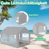 UISEBRT 3x4m Premium Party Tent Pavilion with side parts, Voir les images du produit 6