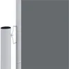 A close-up view of a retractable side awning, showing its mounting mechanism and a portion of the awning fabric. Produktbild-Vorschau