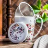 DUO FLORAL Becher 380 ml VINTAGE FLOWERS WHITE mit Teesieb, Produktbild-Vorschau 9