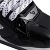 A close-up view of a black hockey skate, focusing on the lacing and the side of the boot. Podgląd zdjęcia produktu
