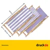 Chaise longue - rayures larges - lilas - pliable - en bois Voir les images du produit 3