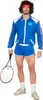 80er Tennisstar - Karneval Faschingskostüm Herren Größe: 48 Produktbild-Vorschau 5