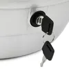 Motorradkoffer Top Case Helmkoffer 22L Silber mit Reflektor Produktbild-Vorschau 6